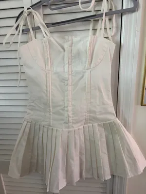 Edikted Mini Dress White never used with tags xs thumbnail 2