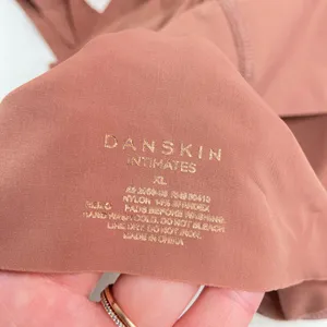 NWOT Danskin dark tan seamless smooth soft stretch square neck padded bra XL‎ thumbnail 4