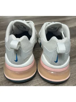 Nike Air Max 270 React Shoes Womens 9.5 American Modern White Pink AT6174-100 thumbnail 5