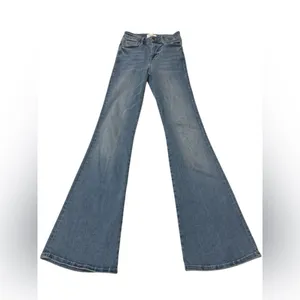 Frame Denim Blue Flare Jeans thumbnail 9