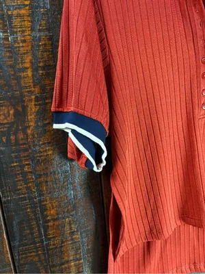 Urban Outfitters Oversized Women's Ribbed Polo Top thumbnail 5