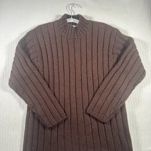 Jones New York Womens Small Brown Sweater Long Sleeve Knit Pullover thumbnail 2