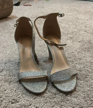 Glitter Heels Silver Size 8 thumbnail 1