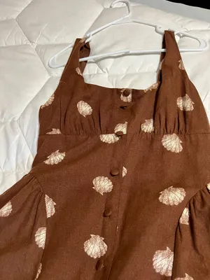 Seashell Dress Brown Size L thumbnail 2