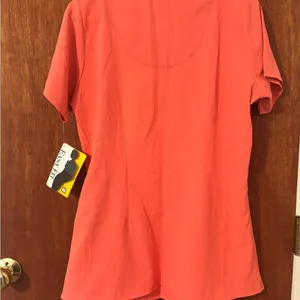 Wonderwink Women's Pink and Orange Shirt thumbnail 3