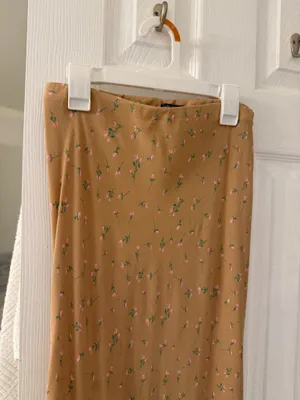 Wild Fable Floral Tan Skirt thumbnail 2