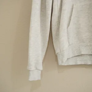 Edikted XS Oversized Heart Elbow Patch Embroidered Logo Hoodie Gray Heather thumbnail 4