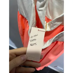 Hutch Hi-Low Dress Womens Small White‎ Coral Open Back Colorblock Summer Wedding thumbnail 6
