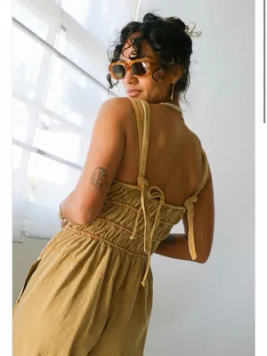 Free people After All Rouched Jumpsuit thumbnail 3