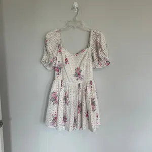 Love Shack Fancy Altima Floral Eyelet Mini Dress Size Medium thumbnail 4