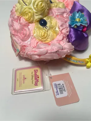 Disney Hong Kong Disneyland ShellieMay Bear Springtime Satin Rose Crossbody Bag thumbnail 14