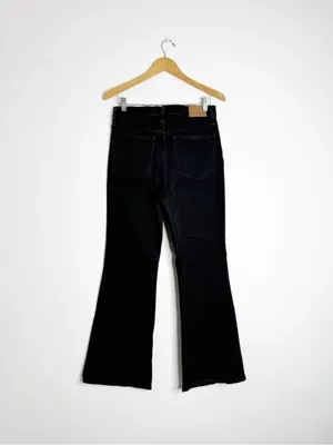 Madewell The Perfect Vintage Flare Jeans Size 28 Black Denim NF379 thumbnail 4