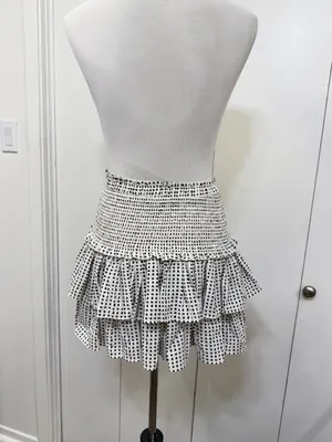 RESET Charlie Mini Skirt Polka Dot Casual Womens Medium thumbnail 4