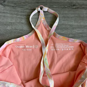 Outdoor Voices Tie Dye Sherbet Swirl Printed Fun Colorful Athletic Dress Size XS thumbnail 6