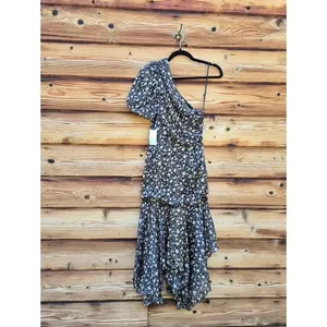 NWT ASTR Santorini Black One Shoulder Dress Size XS thumbnail 10