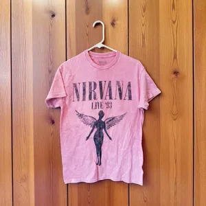 Nirvana Pink Graphic Tee for Women Size M thumbnail 2