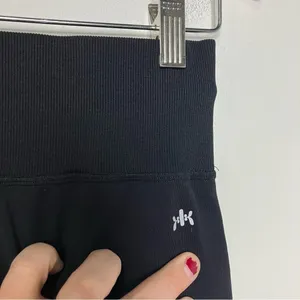 Kyodan black leggings with rouched & tied‎ ankles size small thumbnail 3