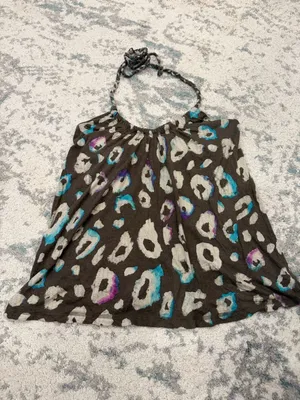 American Eagle Y2K Halter Tank Built In Shelf Bra Large thumbnail 3