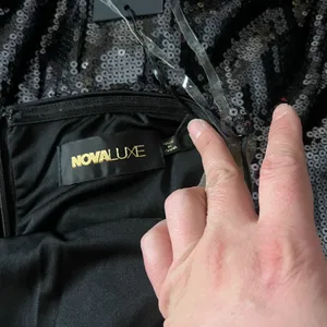 Nova Deluxe LG sequin silk tubeless dress thumbnail 3
