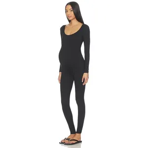Bumpsuit The Celine Jumpsuit Black Size Medium Long Sleeve Unitard Maternity thumbnail 7