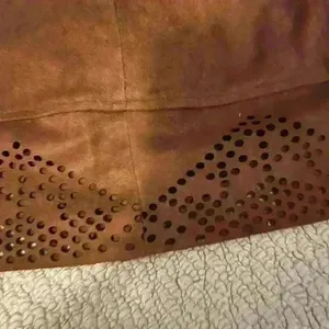 TCEC Skirt brown suede size medium thumbnail 2