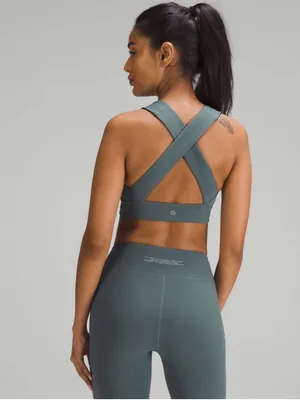 Lululemon Lab Nulu Cross Back Yoga Bra in Sea Steel thumbnail 8