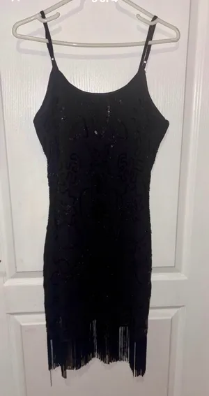 Verty Dress Womens Size S Embellished Sequence Black Sleeveless Beaded thumbnail 3