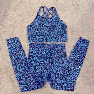 Lululemon bra and legging set leggings size 4 bra size 8 thumbnail 1