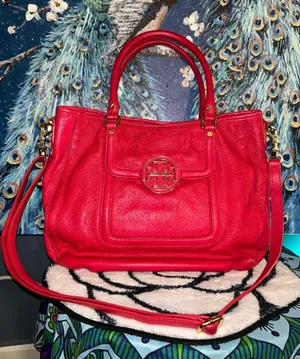 Tory Burch Hot Pink Leather Satchel with Detachable Strap thumbnail 1