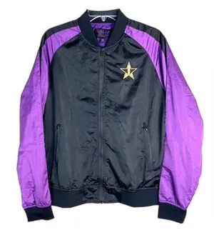 Jeffree Star Black & Purple Bomber Jacket Size Large thumbnail 5