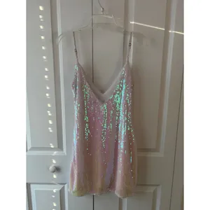 Lulus Mirrorball White Iridescent Sequin Mini Dress Size XS thumbnail 4