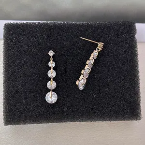 Sparkling CZ Dangle Drop Earrings for Women thumbnail 2