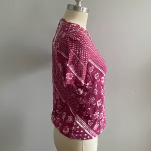 Vintage 1990s Coconut Girl Floral Top- Pink- Size Medium thumbnail 3