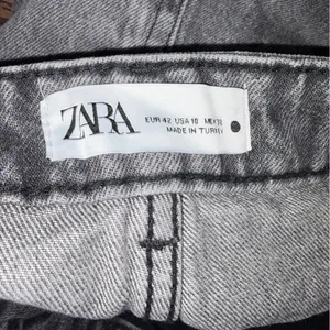Zara The High Waist Short in Arctic Grey sz 10 NWT distressed thumbnail 5
