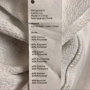 Fabletics White Pink Sweatshirt Size Med NWT thumbnail 10