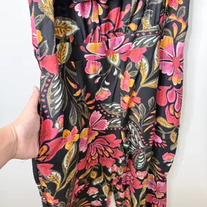 NWT City Chic Floral Print Off The Shoulder Jumpsuit Pink Black Orange Size 14 thumbnail 9