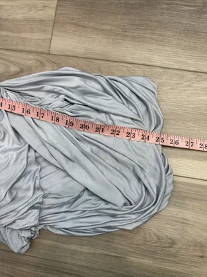Gauge 81 women’s gray Talsi plunge neck draped strapless mini dress size small thumbnail 7
