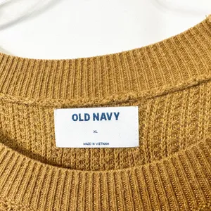 Old Navy XL Sweater Mustard Striped Crew Raglan Academia‎ Fall Knit Office 214 thumbnail 7