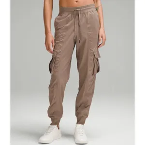 Lululemon Dance Studio‎ Relaxed-Fit Mid-Rise Cargo Jogger Taupetastic Size S thumbnail 2