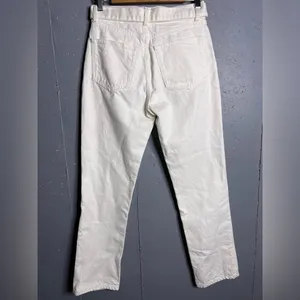 Reformation Cynthia Belted High Rise Straight Jeans Size 26 thumbnail 4