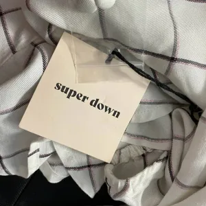 Superdown‎ Marrie Flannel Puff Sleeve Top White & Pink Size US Large thumbnail 12