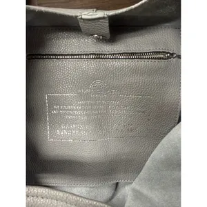 Kurt Geiger London Gray Leather Oversized Hobo Shoulder Bag Made in Italy thumbnail 3