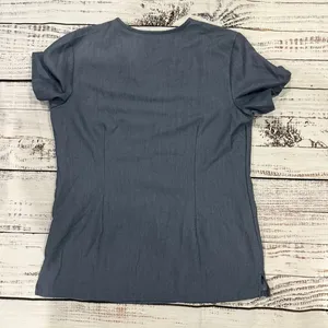 FIGS Casma 3 Pocket Women's V-Neck Scrub‎ Top Gray Small Short Sleeve Workwear thumbnail 3