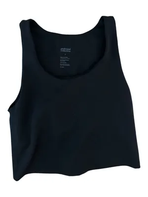 Girlfriend Collective Bella Scoop Tank Top Black Size Small thumbnail 2