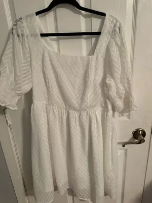NWOT White Dress Size XL thumbnail 1
