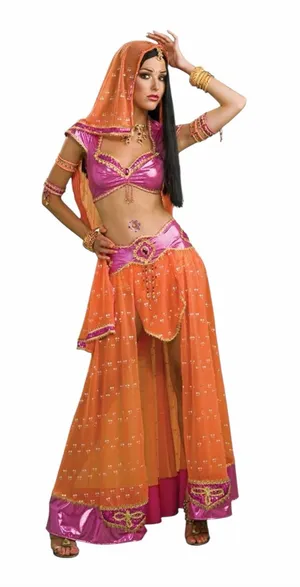 NWT womens Secret Wishes Sexy Bollywood Dancer Costume Halloween XS thumbnail 1