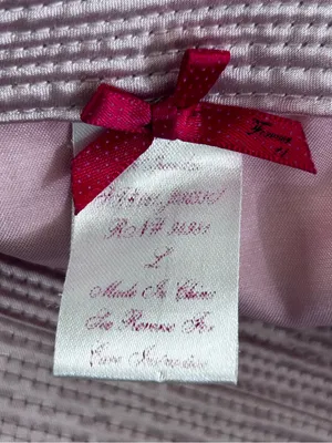 Pink Satin V Neck Strappy Mini Dress Size Large thumbnail 3