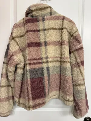 Thread & Supply Plaid Sherpa Quarter Zip L thumbnail 6