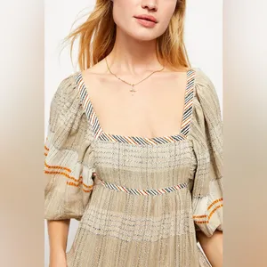 Free People All Lined Up Mini Dress thumbnail 3