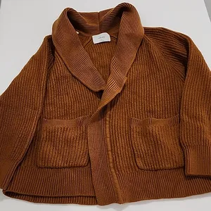 Aritzia Wilfred Chunky Shawl Collar Cardigan - Brown thumbnail 1